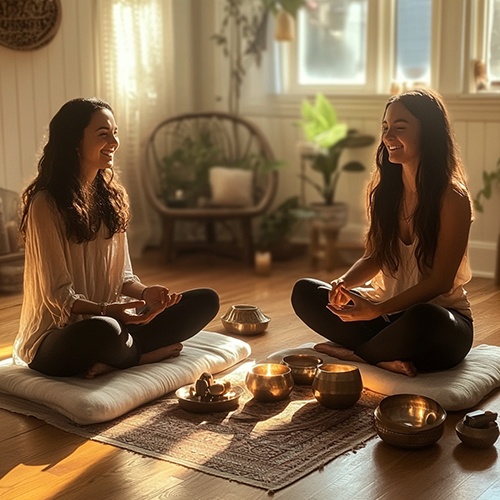 2 Woman at a Energy Retreat